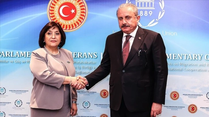 TBMM Başkanı Şentop'tan, Azerbaycan Milli Meclis Başkanı Gafarova'ya tebrik telefonu