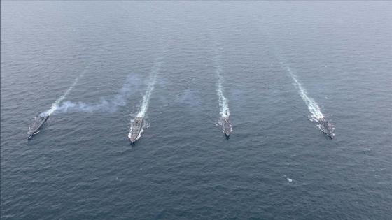 TCG YAVUZ fırkateyni, NATO Daimi Deniz Görev Grubu-2 unsurlarıyla geçiş eğitimleri icra etti