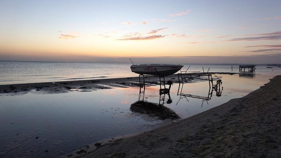 Tekirdağ'da deniz suyu 10 metre çekildi