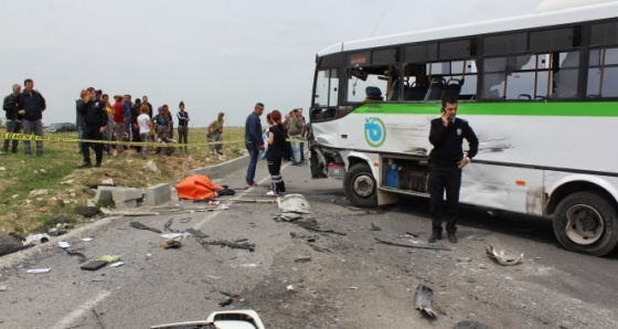 Tekirdağ'da minibüs ile kamyon çarpıştı: 2 ölü 17 yaralı