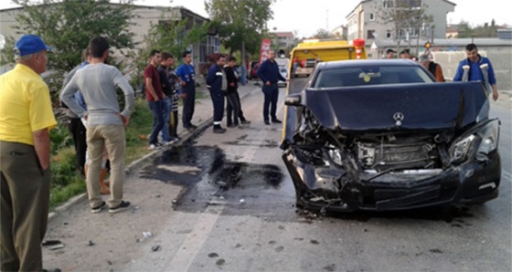 Tekirdağ'da zincirleme kaza: 2 yaralı