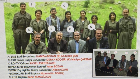 Terör örgütü elebaşlarıyla fotoğraflanan HDP il başkanı tutuklandı