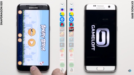 Exynos işlemcili S7'nin daha hızlı olduğu videolu testlerle gösterildi
