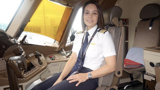 THY'nin Kolombiyalı kadın pilotu