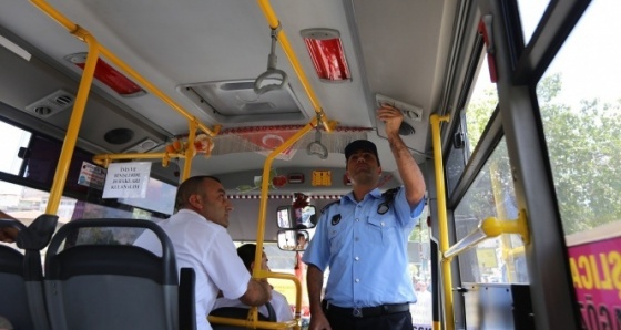 Toplu taşıma araçlarına klima denetimi