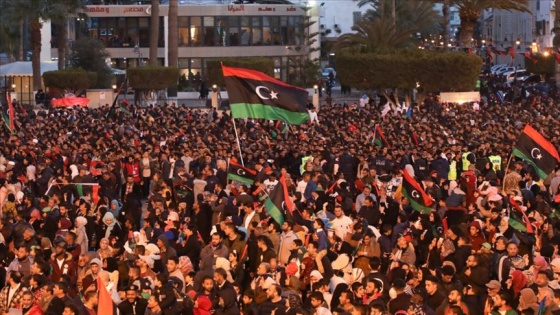 Trablus'ta Hafter'in saldırısı protesto edildi