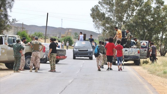 Trablus'un güneybatısındaki Mizde kenti Libya hükümetine desteğini açıkladı