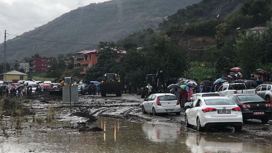 Trabzon'da şiddetli yağış ve heyelan