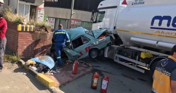 Trabzon’da trafik kazası: 1 ölü, 1 yaralı