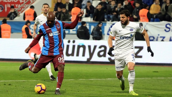 Trabzonspor ikinci yarıda 2 puan bıraktı