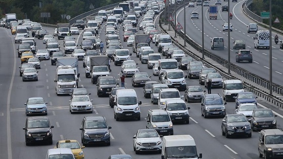 Trafikteki taşıt sayısı yaklaşık 600 bin arttı