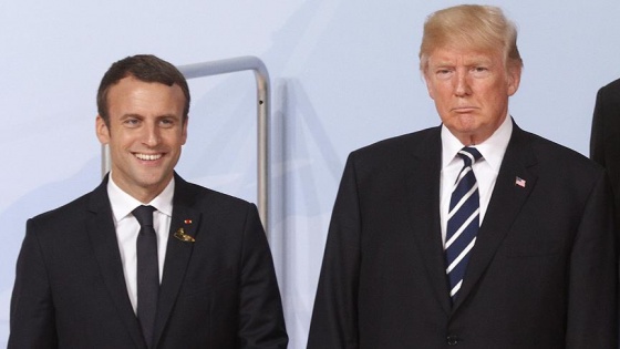 Trump ile Macron Suriye'yi görüşecek