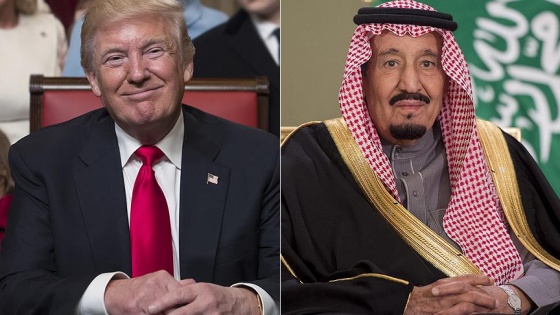 Trump, Suudi Arabistan Kralı Selman ile telefonda görüştü