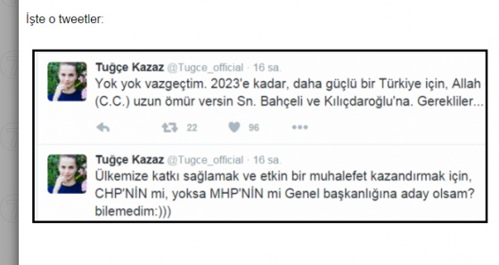 Tuğçe Kazaz, Kılıçdaroğlu ve Bahçeli ile fena dalga geçti!