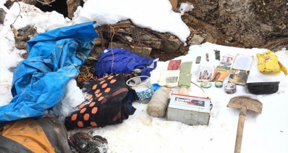 Tunceli’de 19 sığınakta çok sayıda malzeme ele geçirildi