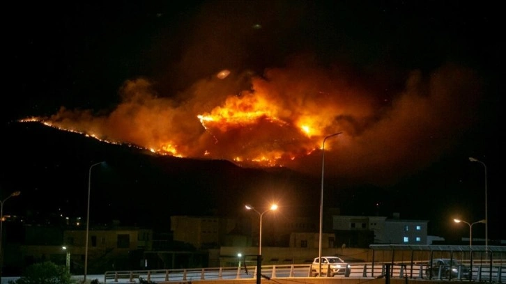 Tunus’taki orman yangınını söndürme çalışmaları sürüyor