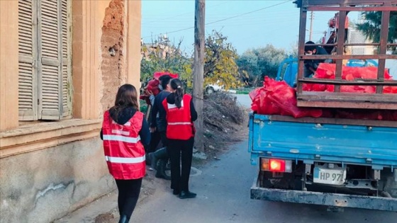 Türk Kızılaydan KKTC'deki ihtiyaç sahibi ailelere yakacak desteği