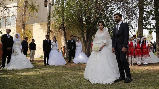 Türk Kızılayı'ndan Irak'ta evlenen sığınmacı çiftlere yardım