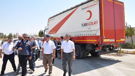 Türk Kızılayı’nın Cerablus'a yardımları sürüyor