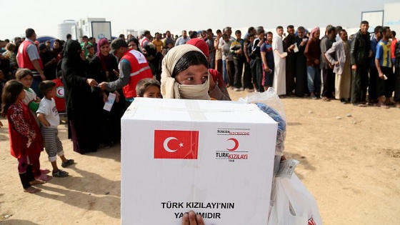 Türk Kızılayından Irak'ta 300 sığınmacı aileye yardım