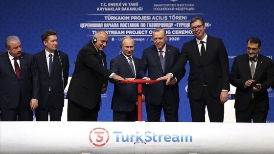 TürkAkım doğal gaz boru hattı açıldı