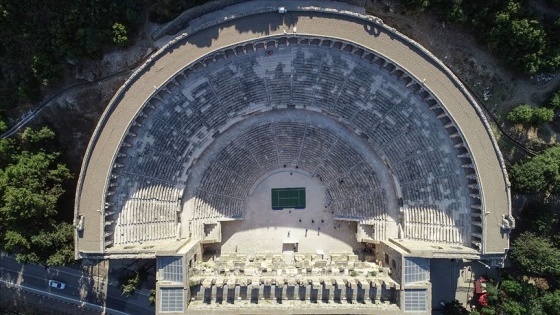 Turkish Airlines Antalya Open&#039;da ilk atış Aspendos&#039;ta yapıldı