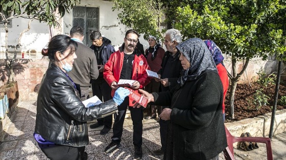 Türkiye'den Afrin'de koronavirüse karşı bilgilendirme çalışması