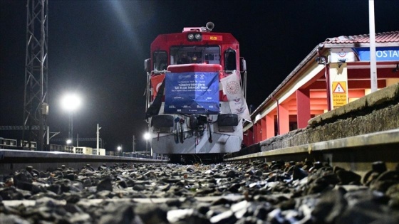 Türkiye'den Çin'e gidecek ilk blok ihracat treni Sivas'a ulaştı