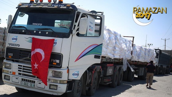 Türkiye'den Gazze'ye bayramda 10 bin tonluk insani yardım