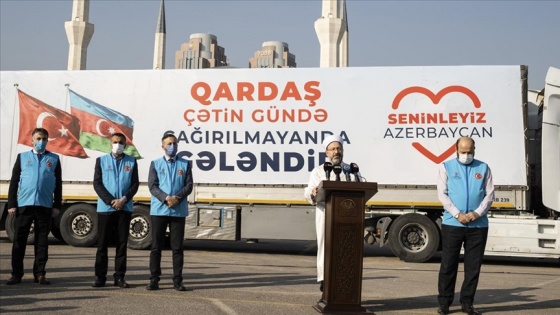 Türkiye Diyanet Vakfı, Azerbaycan'a 6 tır insani yardım gönderdi