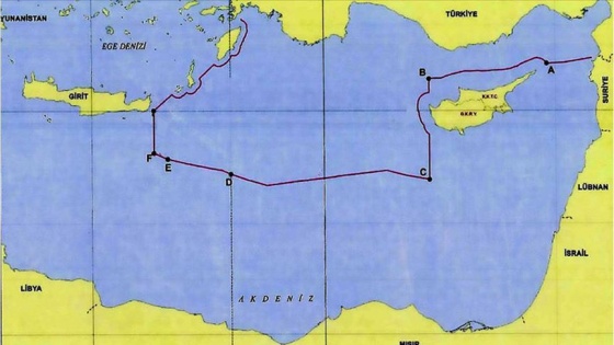 Türkiye&#039;nin Doğu Akdeniz&#039;deki kıta sahanlığı ve MEB sınırları