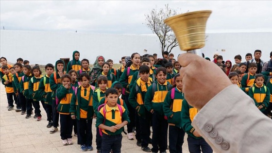 Türkiye&#039;nin onardığı Tel Abyad&#039;daki okul eğitime açıldı