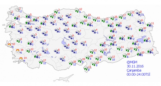 Türkiye, önümüzdeki hafta soğuk ve yağışlı sistemin etkisine giriyor