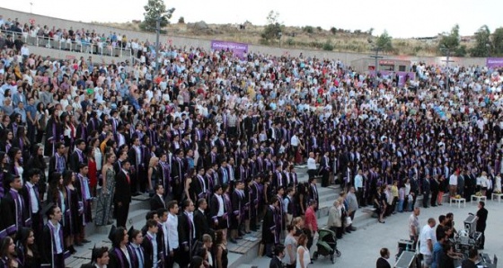 Uğurlu öğrencilerden mezuniyet coşkusu