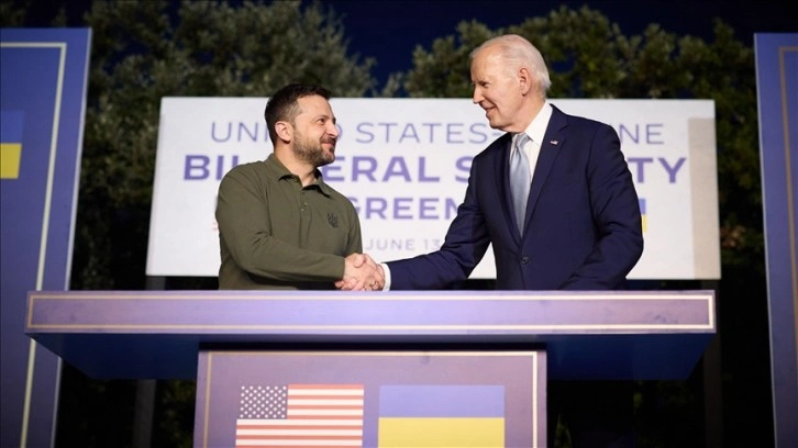 Ukrayna Devlet Başkanı Zelenskiy'den, ABD Başkanı Biden'a teşekkür mesajı