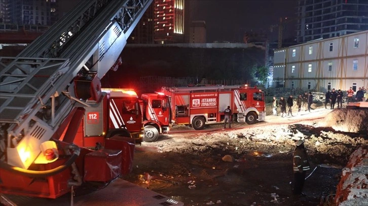 Ümraniye'de işçilerin kaldığı konteynerde çıkan yangın söndürüldü