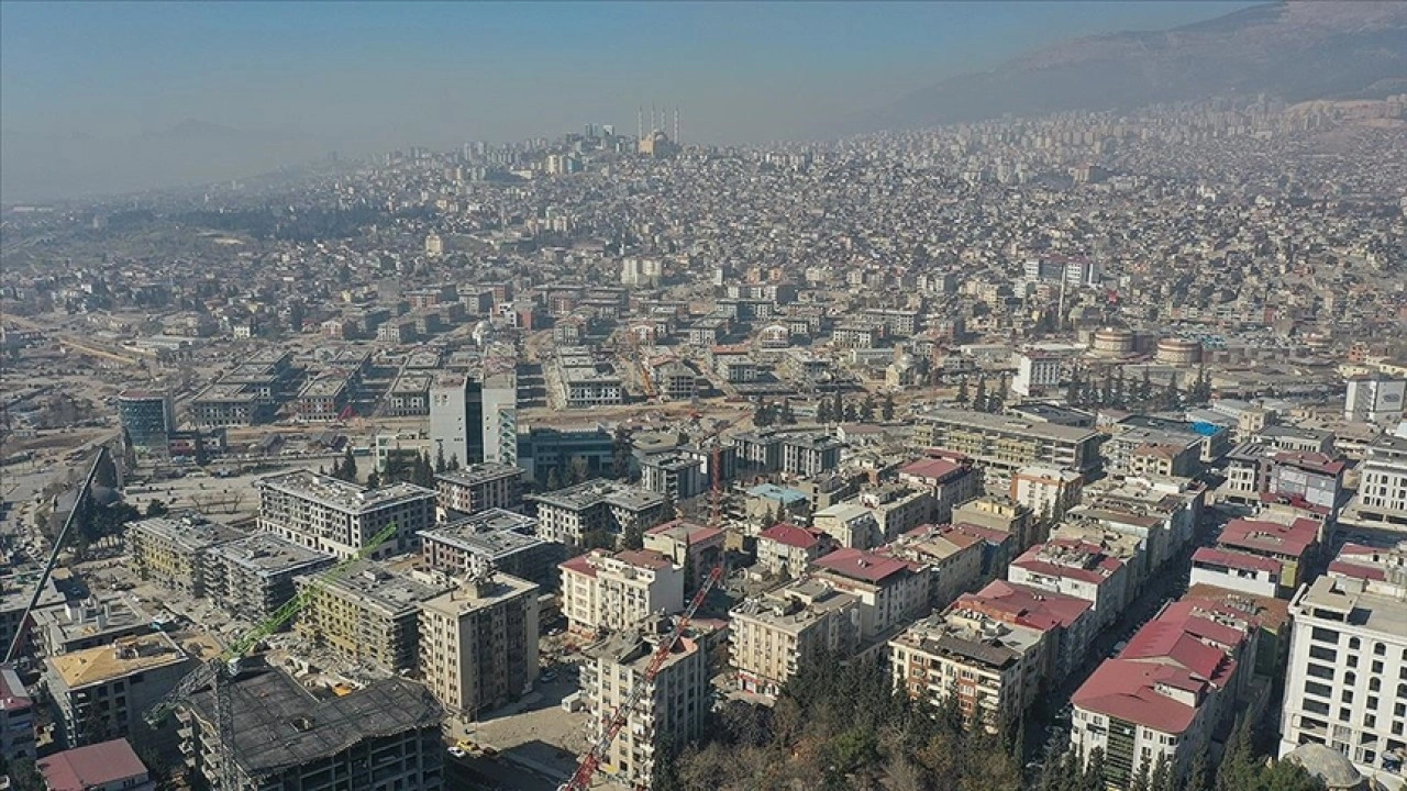 Üzerinden 2 yıl geçen depremlerin merkez üssü Kahramanmaraş havadan görüntülendi