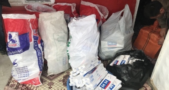 Van’da 12 bin 700 paket kaçak sigara ele geçirildi