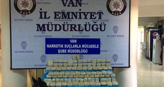 Van’da 44 kilo 620 gram eroin ele geçirildi