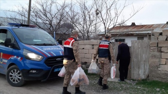 Van'da yaşlıların ihtiyaçlarını jandarma ulaştırdı