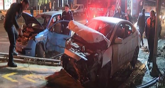 Vatan Caddesi’nde trafiği kilitleyen kaza: 3 yaralı