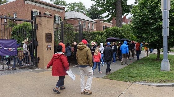 Washington'da Türkiye Büyükelçiliği ziyaretçilere açıldı