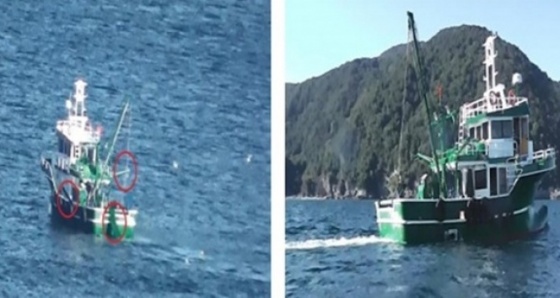 Yasa dışı avcılık yapan tekneye 24 bin lira ceza