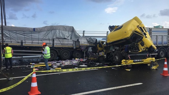 Yavuz Sultan Selim Köprüsü nde trafik kazası