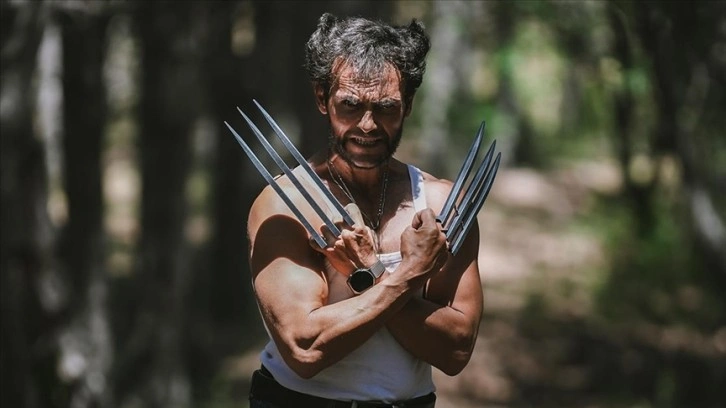 "Yerli Wolverine" verdiği pozlarla film sahnelerini aratmıyor