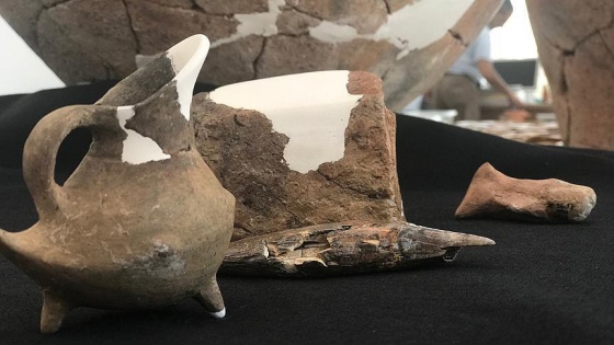 Yeşilova Höyüğü'nde 8 bin yıllık ayı heykelciği bulundu