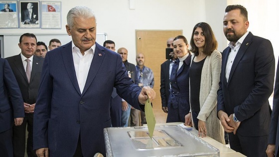 Başbakan Yıldırım'ın oy kullandığı sandıkta sonuç belli oldu