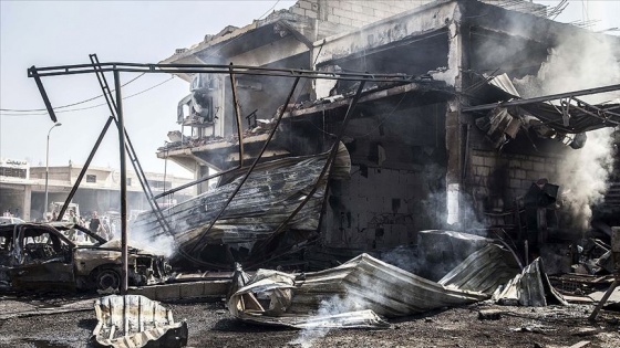 YPG/PKK'nın sözde asayiş binasının önünde saldırı