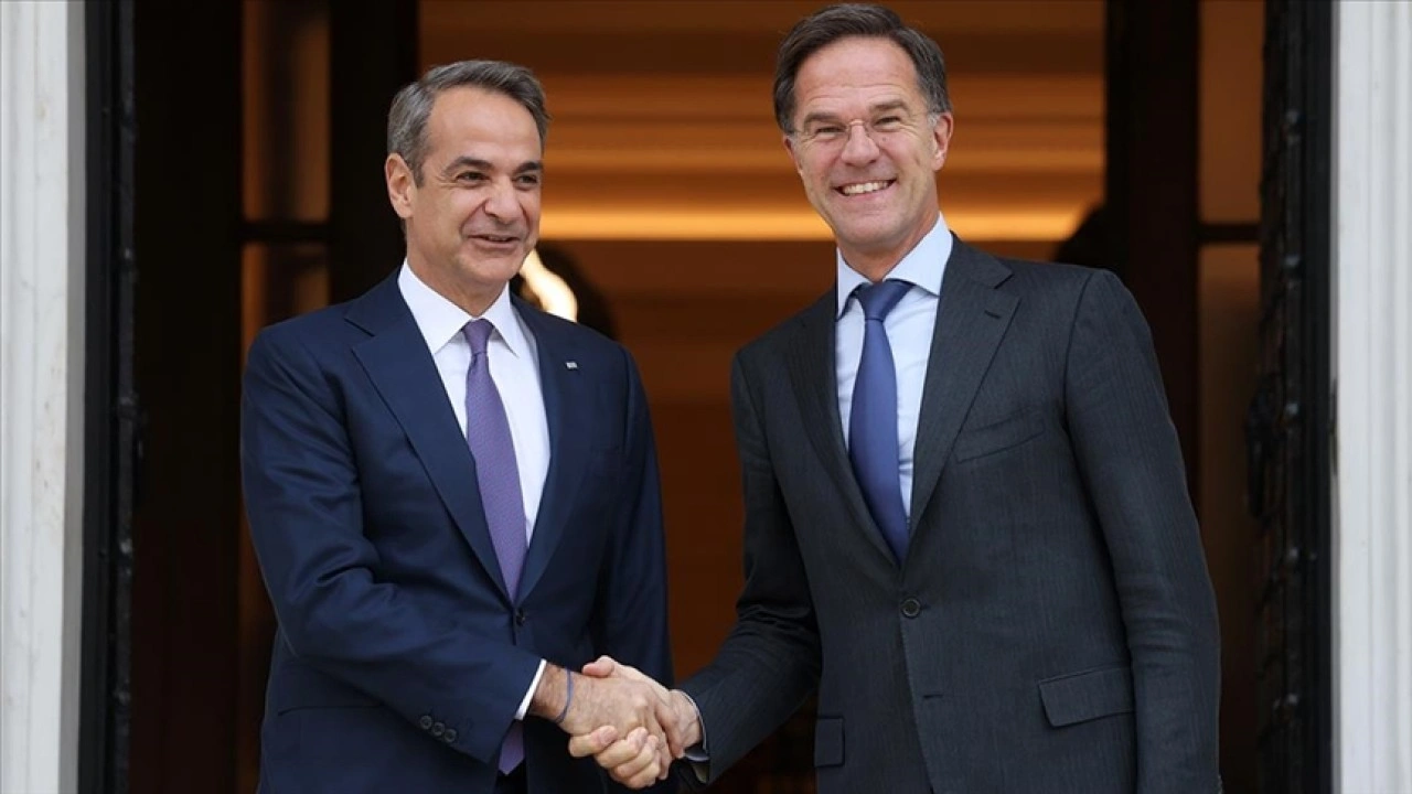 Yunanistan Başbakanı Miçotakis ve NATO Genel Sekreteri Rutte, Atina'da bir araya geldi