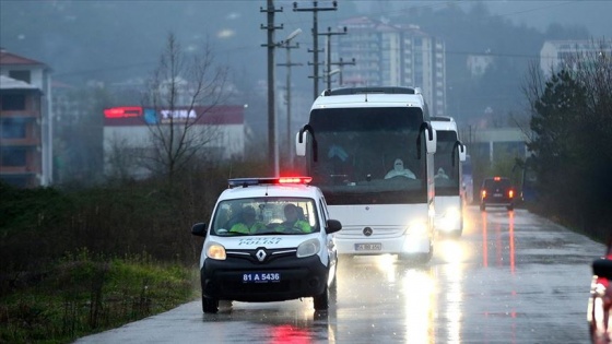 Yurt dışından gelen 159 kişi Düzce'de yurda yerleştirildi